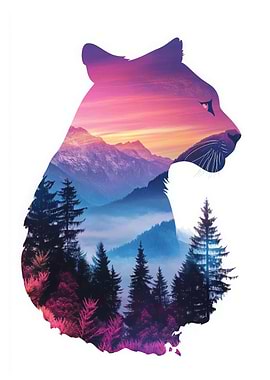 Mountain Lion Silhouette