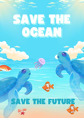 Save the Ocean Poster