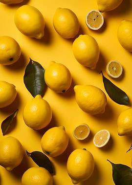 Lemons on Yellow