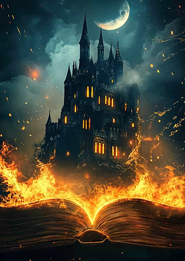 Burning Book Castle