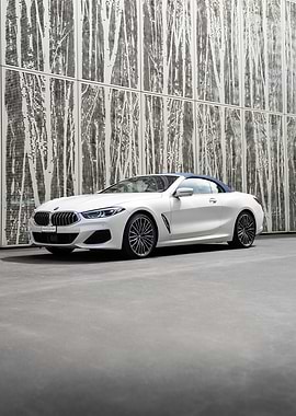 White BMW Convertible