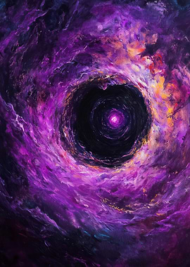 Black Hole Purple Nebula