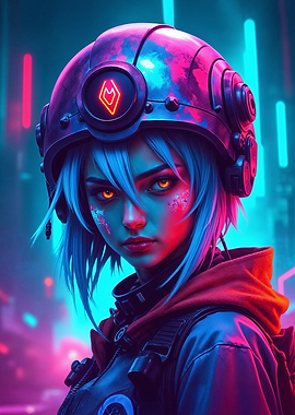 Cyberpunk Female Character
