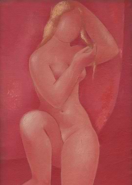 Nude Figure in Red
