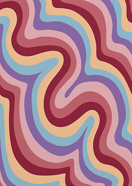 Muted Abstract Wavy Lines