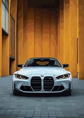 White BMW M3