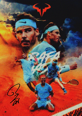Rafael Nadal Tennis Poster
