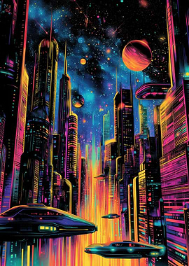 A Neon Night in the City