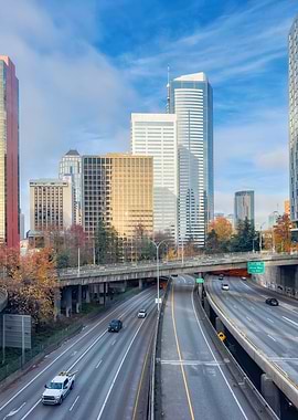 Cityscape Highway View