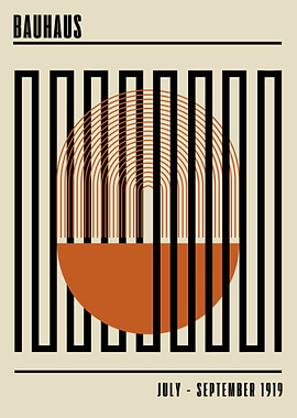 Bauhaus Geometric Art Print