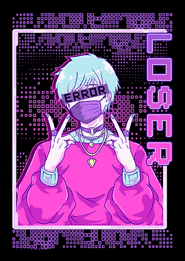 Bad Anime Boy Glitch Art