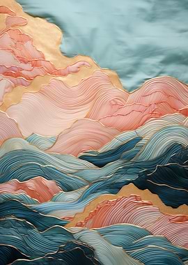 Abstract Mountain Landscape