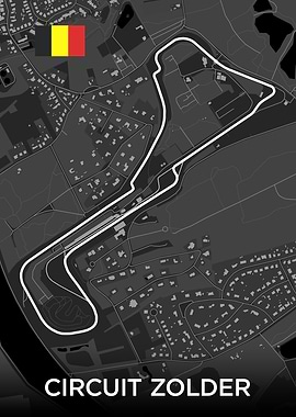 Circuit Zolder Track Map