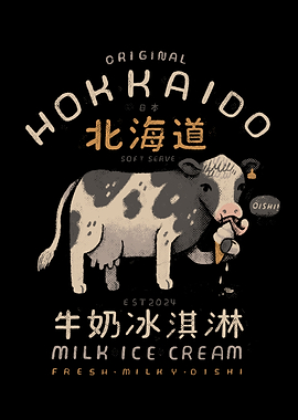 original Hokkaido Milk Ice Cream Logo