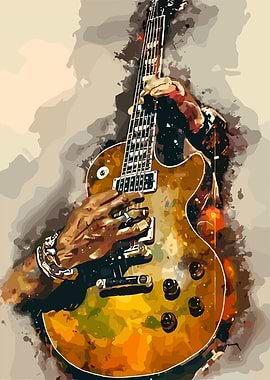 Guitarist Watercolor