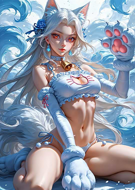 Christmas Furry Anime Girl