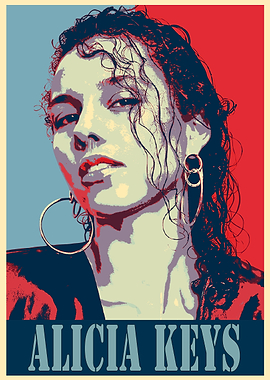 Alicia Keys Poster Art