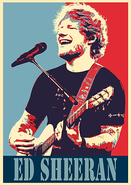 Ed Sheeran Pop Art Poster