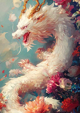 White Dragon in Bloom