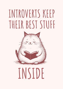 Introvert Cat Reading