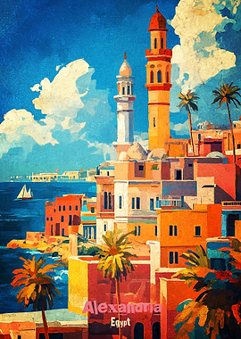 Alexandria Art Poster