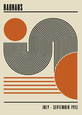 Bauhaus Geometric Art Print