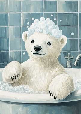 Polar Bear Bath Time