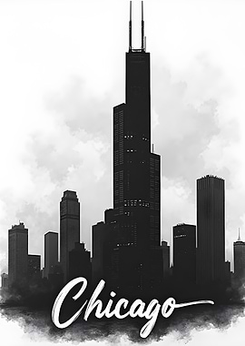 Chicago Skyline Silhouette