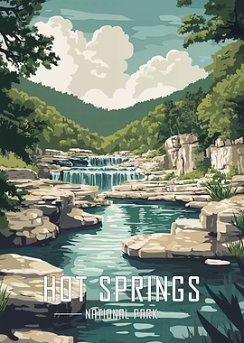Hot Springs National Park Poster