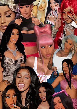 Cardi B Collage