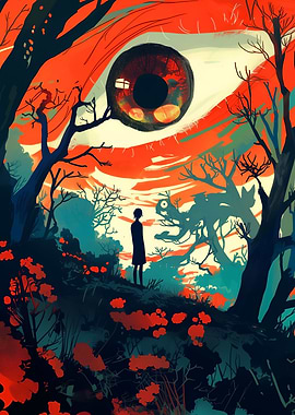 Giant Eye in the Forest
