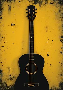 Black Acoustic Guitar