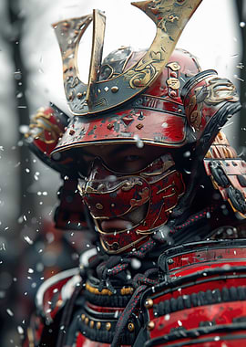 Samurai Warrior in Snow