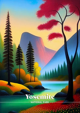 Yosemite National Park Painting