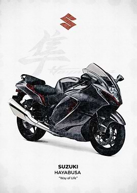 Suzuki Hayabusa Motorcycle Art