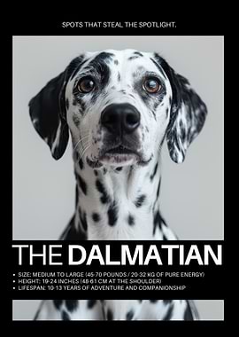 Dalmatian Dog Portrait