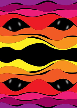 Abstract Wavy Pattern