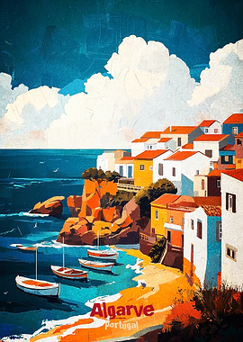 Algarve Art Poster