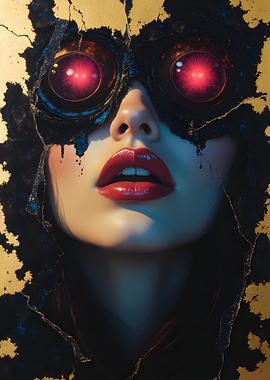 Cyberpunk Woman with Goggles