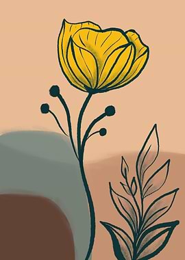Yellow Flower Illustration
