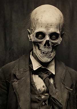 Skeletal Figure in Suit