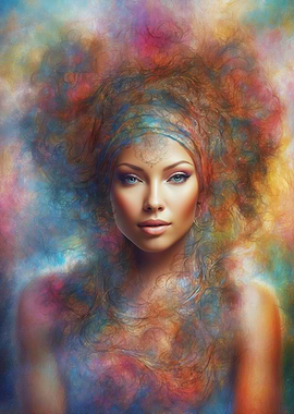 Woman in Cosmic Dust