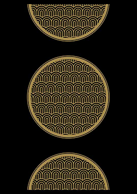 Gold Geometric Pattern