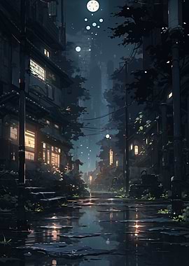 Rainy Night Street