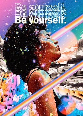 Be Yourself Galaxy Art
