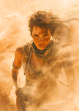 Woman in Desert Dust