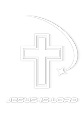 Jesus Is Lord Cross White Out