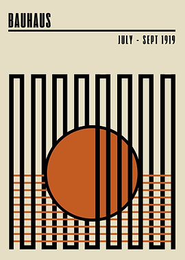 Bauhaus Geometric Art Print