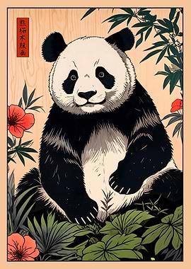 Panda Japanese Art