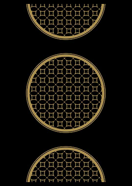 Gold Geometric Pattern